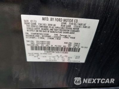 Zdjęcie 12 z 12 samochodu: 2014 FORD TAURUS SHO VIN:1FAHP2KT5EG110385 - miniatura