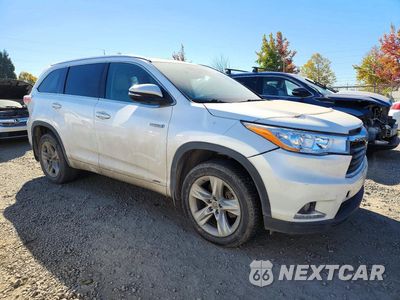 Czwarte zdjęcie samochodu z boku: 2016 TOYOTA HIGHLANDER HYBRID LIMITED PLATINUM VIN:5TDDCRFH6GS018259 - miniatura