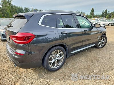 Trzecie zdjęcie samochodu z tyłu: 2020 BMW X3 XDRIVE30I VIN:5UXTY5C00LLT38093 - miniatura