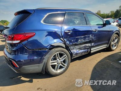 Trzecie zdjęcie samochodu z tyłu: 2017 HYUNDAI SANTA FE LIMITED ULTIMATE VIN:KM8SRDHF3HU237127 - miniatura
