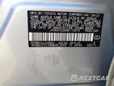 Zdjęcie 12 z 12 samochodu: 2021 LEXUS IS 300 VIN:JTHCA1D26M5115074 - miniatura
