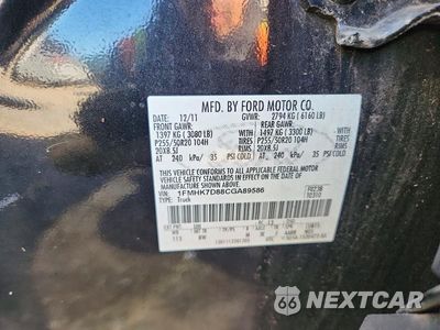 Zdjęcie 13 z 13 samochodu: 2012 FORD EXPLORER VIN:1FMHK7D88CGA89586 - miniatura