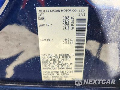 Zdjęcie 13 z 13 samochodu: 2022 NISSAN ALTIMA SR VIN:1N4BL4CVXNN303236 - miniatura