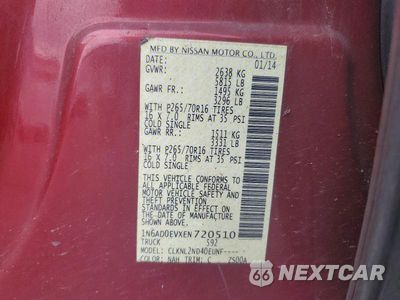 Zdjęcie 13 z 13 samochodu: 2014 NISSAN FRONTIER S VIN:1N6AD0EVXEN720510 - miniatura