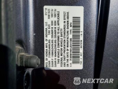 Zdjęcie 12 z 12 samochodu: 2018 HONDA CR-V EXL VIN:7FARW1H81JE017385 - miniatura
