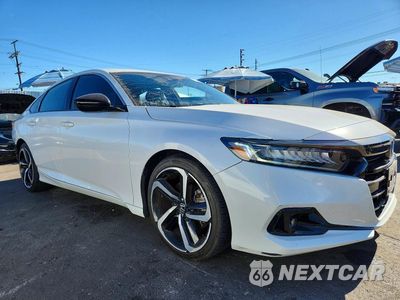 Czwarte zdjęcie samochodu z boku: 2022 HONDA ACCORD SPORT VIN:1HGCV1F33NA032689 - miniatura