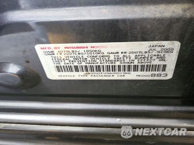 Zdjęcie 12 z 12 samochodu: 2010 MITSUBISHI LANCER ES/ES SPORT VIN:JA32U2FU9AU001966 - miniatura