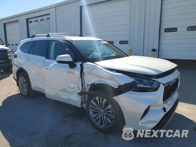 Czwarte zdjęcie samochodu z boku: 2021 TOYOTA HIGHLANDER HYBRID PLATINUM VIN:5TDEBRCH0MS030026 - miniatura