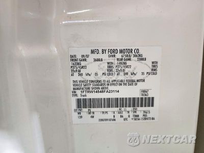 Zdjęcie 12 z 12 samochodu: 2008 FORD F150 SUPERCREW VIN:1FTRW14548FA23114 - miniatura