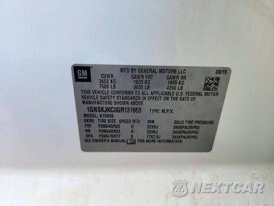 Zdjęcie 13 z 13 samochodu: 2016 CHEVROLET SUBURBAN K1500 LTZ VIN:1GNSKJKC0GR131863 - miniatura