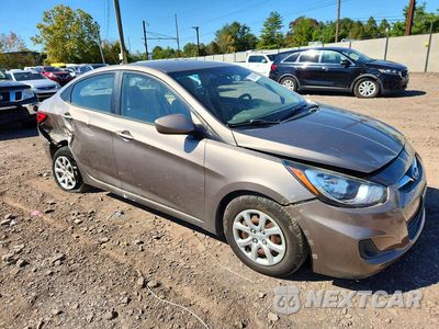 Czwarte zdjęcie samochodu z boku: 2014 HYUNDAI ACCENT GLS VIN:KMHCT4AE8EU692817 - miniatura