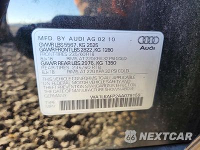 Zdjęcie 13 z 13 samochodu: 2010 AUDI Q5 PREMIUM PLUS VIN:WA1LKAFP2AA079159 - miniatura