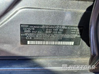 Zdjęcie 12 z 12 samochodu: 2018 HYUNDAI SONATA SE VIN:5NPE24AF4JH726474 - miniatura