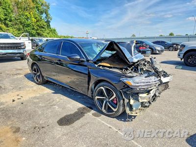 Czwarte zdjęcie samochodu z boku: 2018 HONDA ACCORD SPORT VIN:1HGCV1F3XJA118141 - miniatura