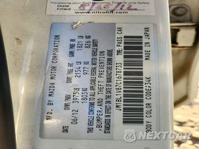 Zdjęcie 13 z 13 samochodu: 2012 MAZDA 3 I VIN:JM1BL1V87C1678733 - miniatura