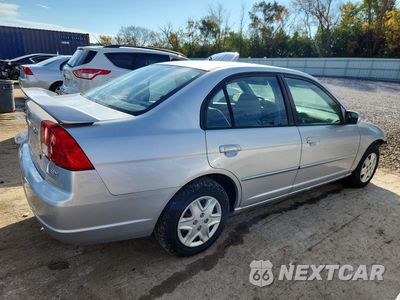 Trzecie zdjęcie samochodu z tyłu: 2003 HONDA CIVIC EX VIN:1HGES26793L001927 - miniatura