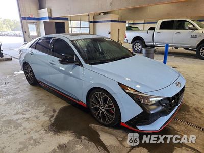 Czwarte zdjęcie samochodu z boku: 2022 HYUNDAI ELANTRA N BASE VIN:KMHLW4AK5NU008769 - miniatura