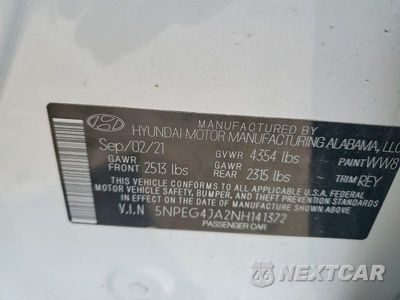 Zdjęcie 12 z 12 samochodu: 2022 HYUNDAI SONATA SE VIN:5NPEG4JA2NH141372 - miniatura