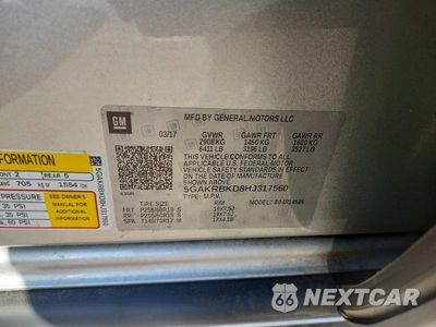 Zdjęcie 12 z 12 samochodu: 2017 BUICK ENCLAVE VIN:5GAKRBKD8HJ317560 - miniatura