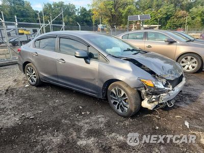 Czwarte zdjęcie samochodu z boku: 2013 HONDA CIVIC EXL VIN:19XFB2F93DE265157 - miniatura