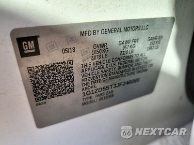 Zdjęcie 12 z 12 samochodu: 2018 CHEVROLET MALIBU LT VIN:1G1ZD5ST3JF246080 - miniatura