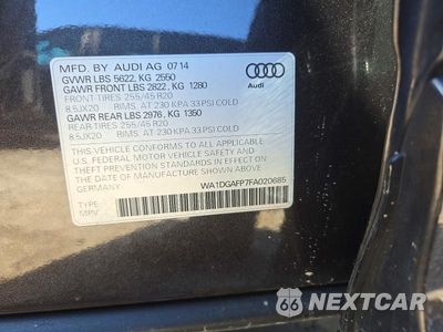 Zdjęcie 14 z 14 samochodu: 2015 AUDI Q5 PREMIUM PLUS VIN:WA1DGAFP7FA020685 - miniatura
