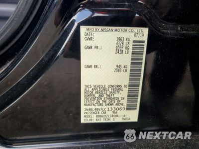 Zdjęcie 13 z 13 samochodu: 2020 NISSAN ALTIMA S VIN:1N4BL4BV7LC133069 - miniatura