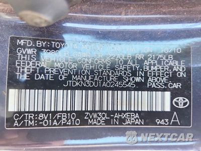 Zdjęcie 13 z 13 samochodu: 2010 TOYOTA PRIUS VIN:JTDKN3DU1A0245545 - miniatura