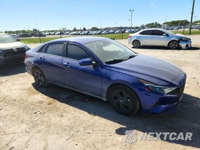 Czwarte zdjęcie samochodu z boku: 2021 HYUNDAI ELANTRA SEL VIN:5NPLS4AG1MH031518 - miniatura