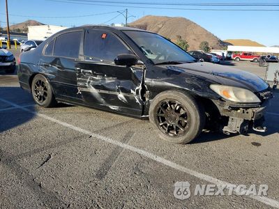 Czwarte zdjęcie samochodu z boku: 2005 HONDA CIVIC LX VIN:2HGES16575H633530 - miniatura
