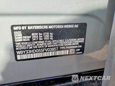 Zdjęcie 13 z 13 samochodu: 2025 BMW I4 M50 VIN:WBY33HD05SFV03857 - miniatura