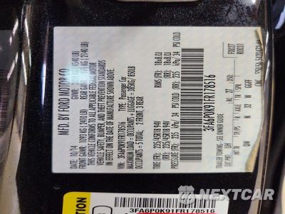 Zdjęcie 12 z 12 samochodu: 2015 FORD FUSION VIN:3FA6P0K91FR178516 - miniatura