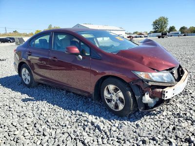 Czwarte zdjęcie samochodu z boku: 2013 HONDA CIVIC LX VIN:19XFB2F57DE025526 - miniatura