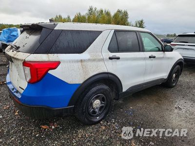 Trzecie zdjęcie samochodu z tyłu: 2021 FORD EXPLORER POLICE INTERCEPTOR VIN:1FM5K8AW9MNA05719 - miniatura