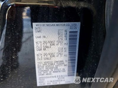 Zdjęcie 13 z 13 samochodu: 2026 NISSAN FRONTIER SV VIN:1N6ED1EK4TN635933 - miniatura