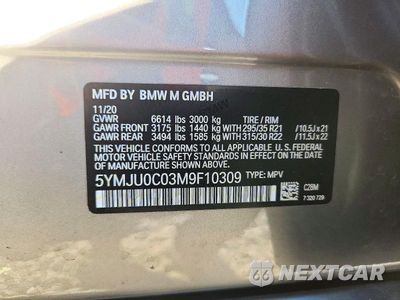 Zdjęcie 13 z 13 samochodu: 2021 BMW X5 M VIN:5YMJU0C03M9F10309 - miniatura