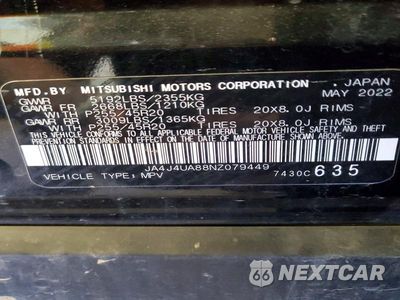 Zdjęcie 14 z 14 samochodu: 2022 MITSUBISHI OUTLANDER SE VIN:JA4J4UA88NZ079449 - miniatura