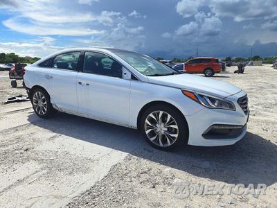 Czwarte zdjęcie samochodu z boku: 2017 HYUNDAI SONATA LIMITED 2.0T VIN:5NPE34AB4HH517904 - miniatura