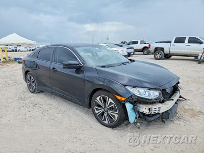 Czwarte zdjęcie samochodu z boku: 2018 HONDA CIVIC EX VIN:JHMFC1F35JX025671 - miniatura