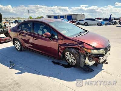 Czwarte zdjęcie samochodu z boku: 2012 HONDA CIVIC LX VIN:2HGFB2F54CH584276 - miniatura