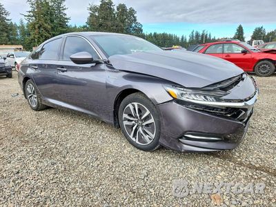 Czwarte zdjęcie samochodu z boku: 2018 HONDA ACCORD HYBRID VIN:1HGCV3F18JA001376 - miniatura