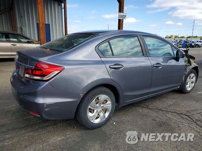 Trzecie zdjęcie samochodu z tyłu: 2015 HONDA CIVIC LX VIN:2HGFB2F57FH516879 - miniatura