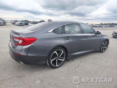 Trzecie zdjęcie samochodu z tyłu: 2020 HONDA ACCORD SPORT VIN:1HGCV1F33LA083493 - miniatura