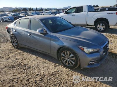 Czwarte zdjęcie samochodu z boku: 2015 INFINITI Q50 PREMIUM VIN:JN1BV7AP0FM354992 - miniatura
