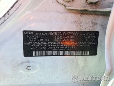Zdjęcie 13 z 13 samochodu: 2017 HYUNDAI ELANTRA LIMITED VIN:5NPD84LF6HH188684 - miniatura