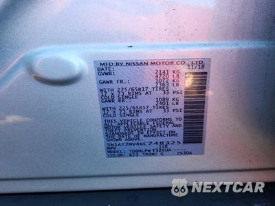 Zdjęcie 13 z 13 samochodu: 2019 NISSAN ROGUE S VIN:5N1AT2MV4KC748325 - miniatura