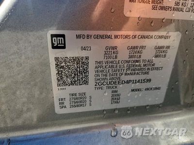 Zdjęcie 12 z 12 samochodu: 2023 CHEVROLET SILVERADO K1500 RST VIN:2GCUDEED4P1141599 - miniatura