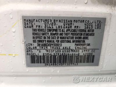 Zdjęcie 12 z 12 samochodu: 2023 NISSAN SENTRA SV VIN:3N1AB8CV0PY309913 - miniatura