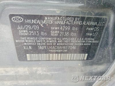 Zdjęcie 12 z 12 samochodu: 2010 HYUNDAI SONATA LIMITED VIN:5NPEU4AC8AH617046 - miniatura