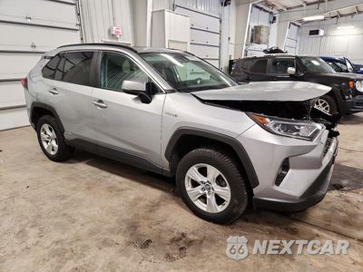 Czwarte zdjęcie samochodu z boku: 2021 TOYOTA RAV4 HYBRID XLE VIN:2T3R6RFV5MW003913 - miniatura